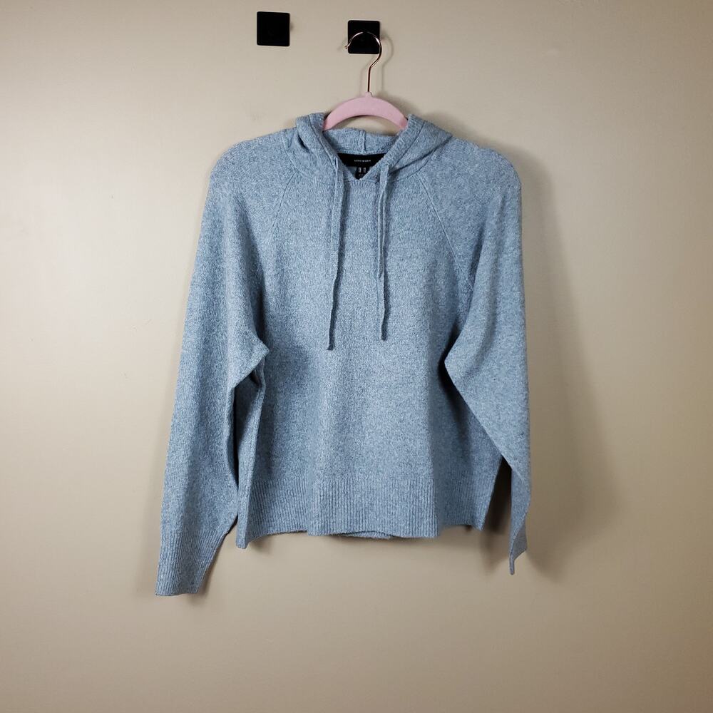 Vero Moda Light Grey Knit Hooded Sweatshirt Size XS